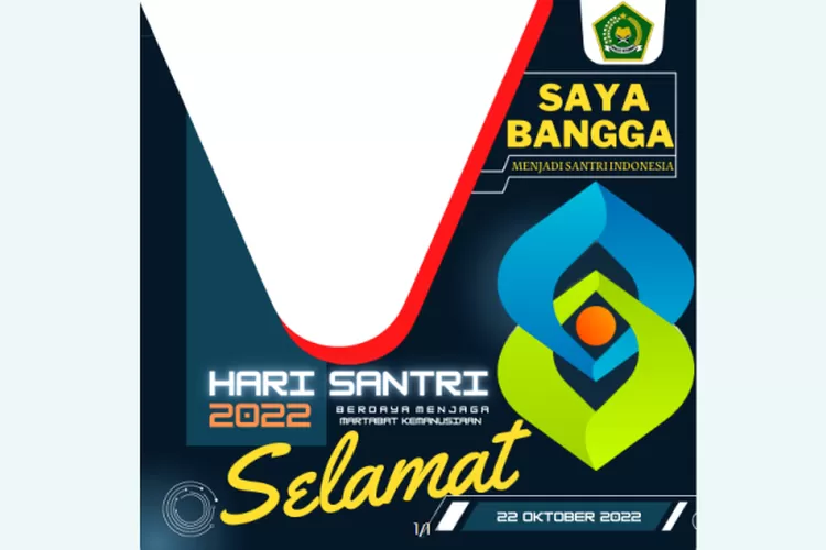 22 Link Twibbon Hari Santri Nasional 2022, Bingkai Foto Dengan Desain ...