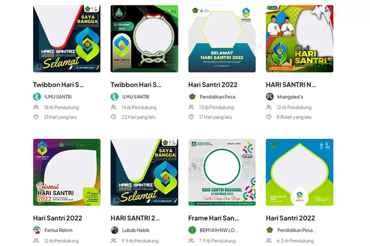 60 Link Twibbon Hari Santri Nasional 2022, Berikut Cara Pasang Dan ...