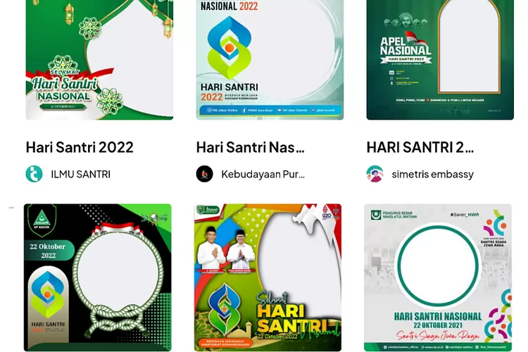 Gratis! 25 Link Twibbon Hari Santri Nasional 2022, Sambut HSN Dengan ...