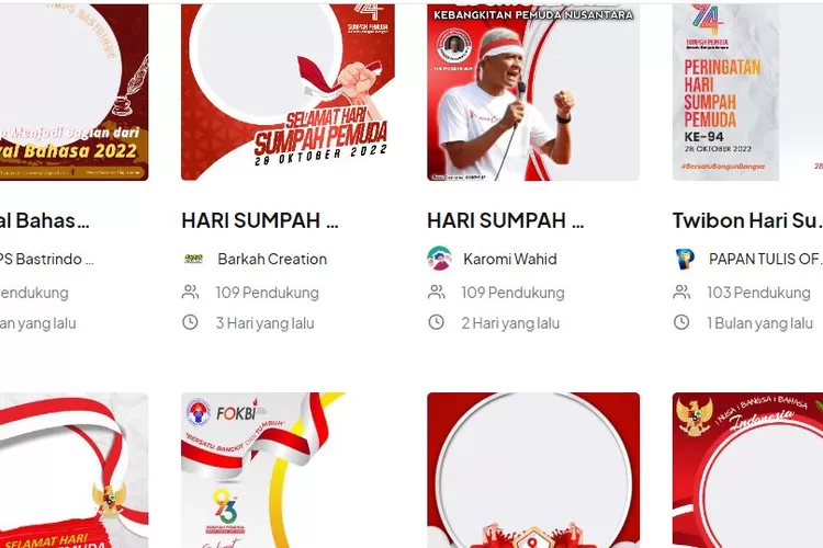 Twibbon Hari Sumpah Pemuda 2022, 35 Link Terbaik Dengan Desain Semangat ...