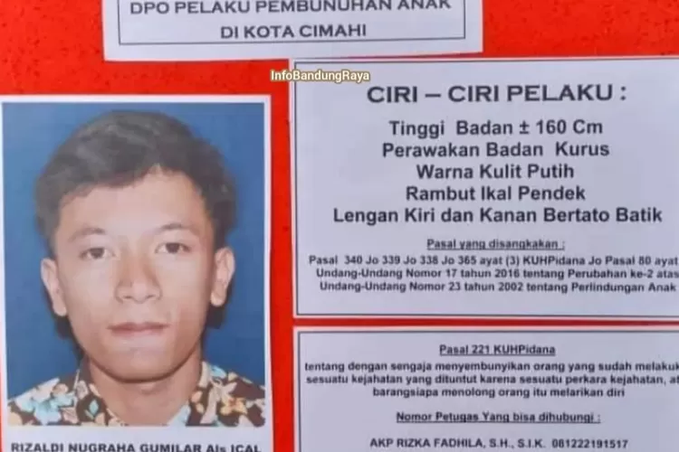 DPO! Begini Terduga Pelaku Penusukan Bocah Pulang Ngaji Di Cimahi ...