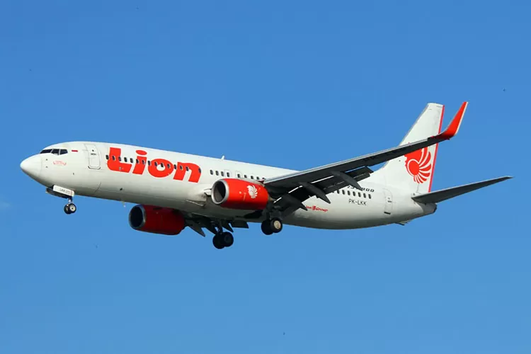 Pesawat Lion Air PK-LKK yang mengalami insiden saat terbang menuju Palembang. (suaramerdeka.com / Andika Primasiwi)