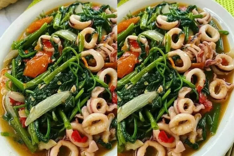 Resep Masakan Rumahan Sehari-hari Cah Kangkung Cumi, Ide Hidangan ...