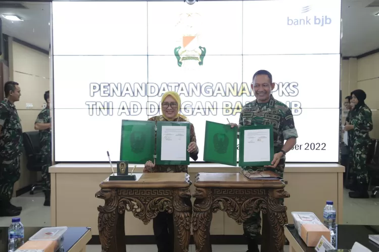 Bank Bjb Dan TNI AD Tandatangani PKS , Hadirkan Layanan Perbankan Bagi ...