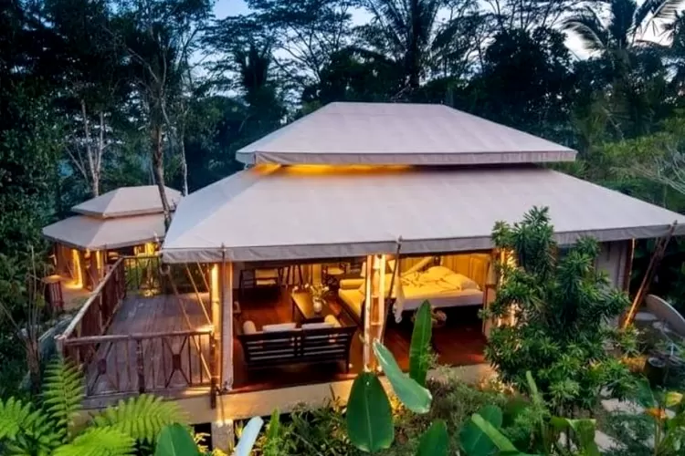 Ilustrasi Tempat Glamping di Bogor - Sebatu Sanctuary - Tempat Glamping Instagramable. (Foto/gotravelly)