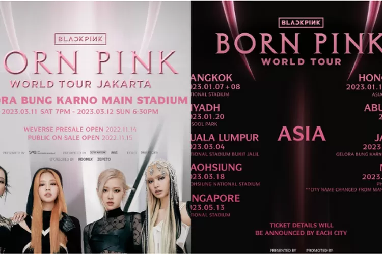 Siap War Tiket Konser BLACPINK 'BORN PINK' Di Stadion GBK? Cek Daftar ...