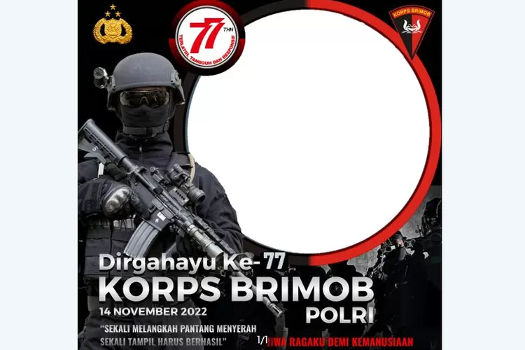 15 Link Twibbon HUT BRIMOB Ke-77 Tahun 2022, Paling Keren Untuk Media ...