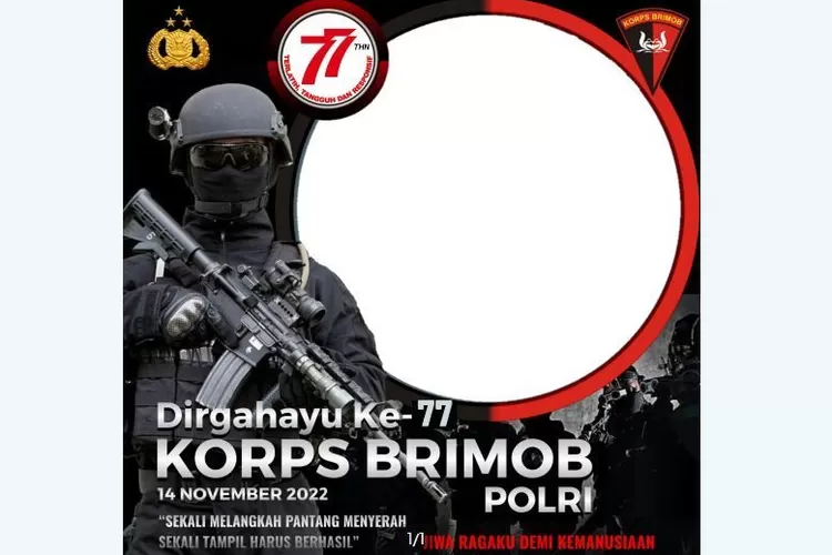 10 Link Twibbon Hari Brigade Mobil Atau Brimob Ke-77, Cocok Dibagikan ...