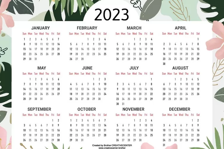 Link Gratis Download Kalender 2023 Polosan Siap Edit Dan Siap Cetak