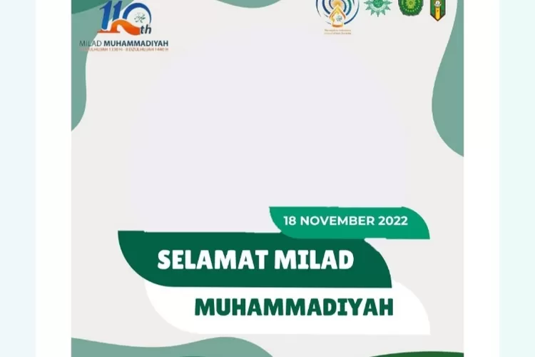 Gratis Link Download Twibbon Milad Muhammadiyah Desain Terbaru Dan Resmi Jatim Network