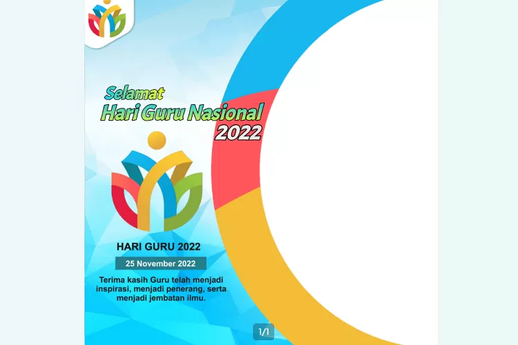 GRATIS 25 Link Twibbon Selamat Hari Guru Nasional 2022 Desain Kreatif ...