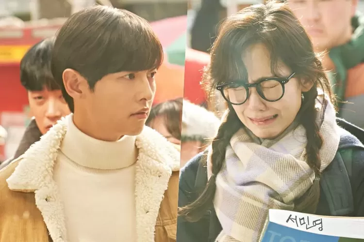 Jin Do Joon (Song Joong Ki), saat menjadi mahasiswa hukum bertemu Seo Min Young (Shin Hyun Been) di Drama Korea 'Reborn Rich' episode 3 (Soompi.com)