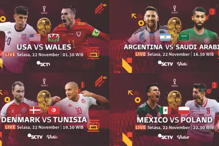 Jadwal Siaran Langsung Piala Dunia SCTV Hari Ini, Belanda Siap Taklukkan Senegal, Inggris Bisa Bungkam Iran? (Instagram @sctv.sports)