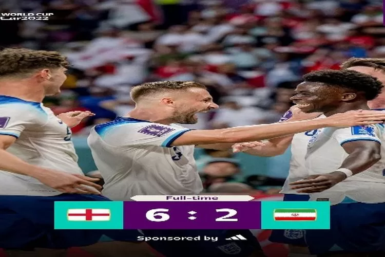 Piala Dunia 2022, Inggris menang telak atas Iran dengan skor 6-2 (Instagram @fifaworldcup)