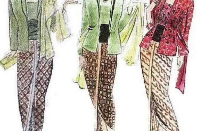 Ilustrasi kebaya (123dok.com)