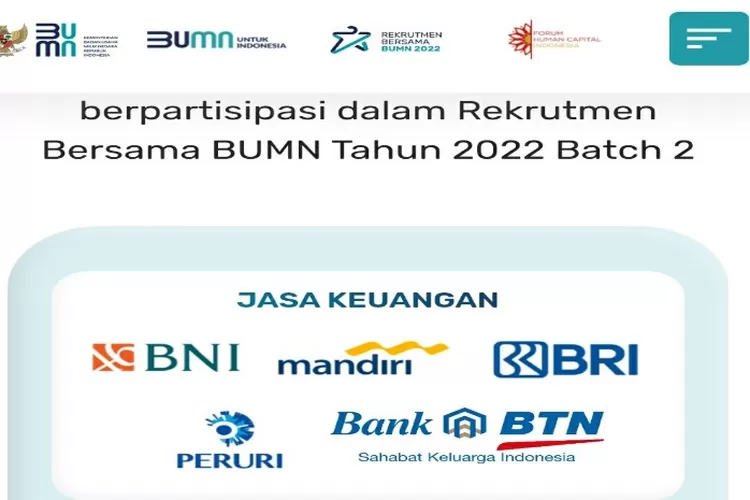 Rekrutmen Bersama BUMN Batch 2, Tersedia Lowongan Di Bank BUMN (Mandiri ...