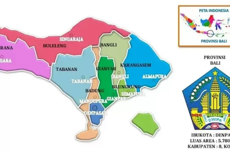 Denpasar Paling Buncit Inilah Daftar Luas Kabupaten Dan Kota Di Bali Paling Sempit Gak Sampai