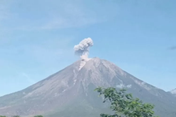 Gunung Semeru Kembali Erupsi, Kolom Letusan Sekitar 700 M Di Atas ...