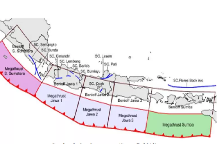 Terpopuler! Inilah 13 Zona Megathrust Di Indonesia Yang Diungkap BMKG ...