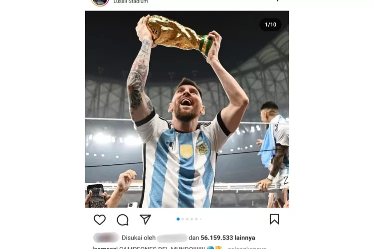 Keren! Unggahan Foto Messi Di Instagram Catat Rekor Likes Terbanyak Di ...