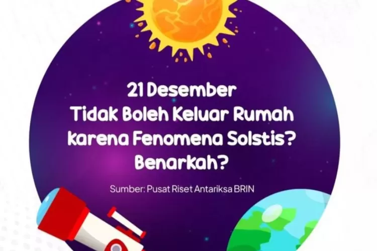 Cek Fakta, Benarkah Fenomena Soltis Yang Terjadi 21 Desember Tak Boleh ...