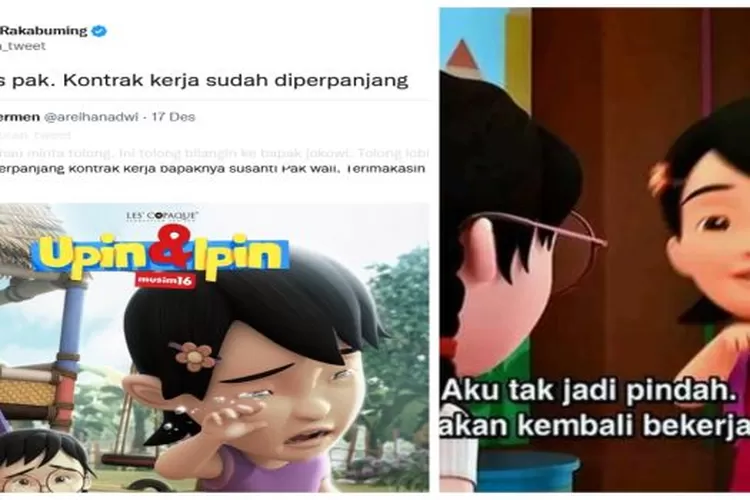 Kocak Jawaban Gibran Tanggapi Kepulangan Susanti Di Serial Upin Ipin