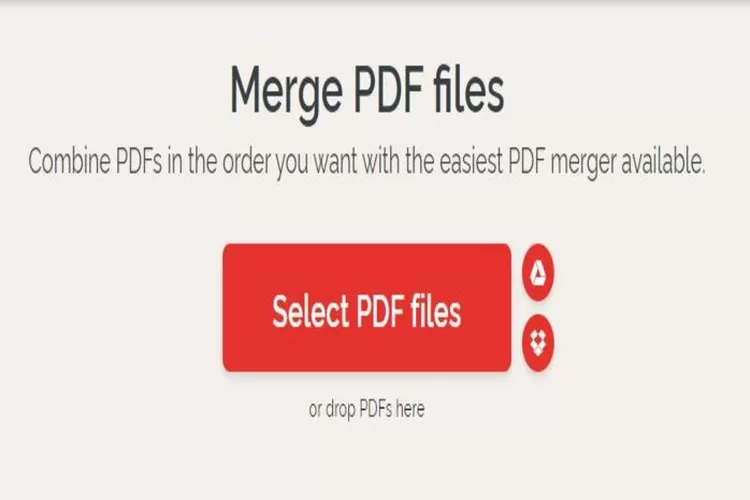 Menggabungkan beberapa file PDF menjadi 1 file PDF bisa dilakukan dengan tool online ini (Tangkapan layar ilovepdf.com)