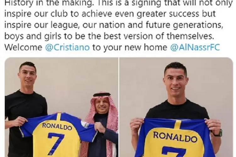 Ronaldo Bermain Untuk Al Nasr, Arab Saudi... “3 Triliun Rupiah Setiap ...