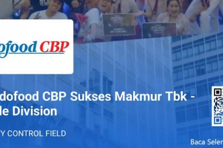 Lowongan Kerja PT Indofood CBP Sukses Makmur Tbk Divisi Mie Januari ...