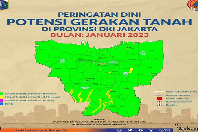 Waspada Ada Potensi Pergerakan Tanah Di Titik Wilayah Dki Jakarta Bpbd Keluarkan Peringatan