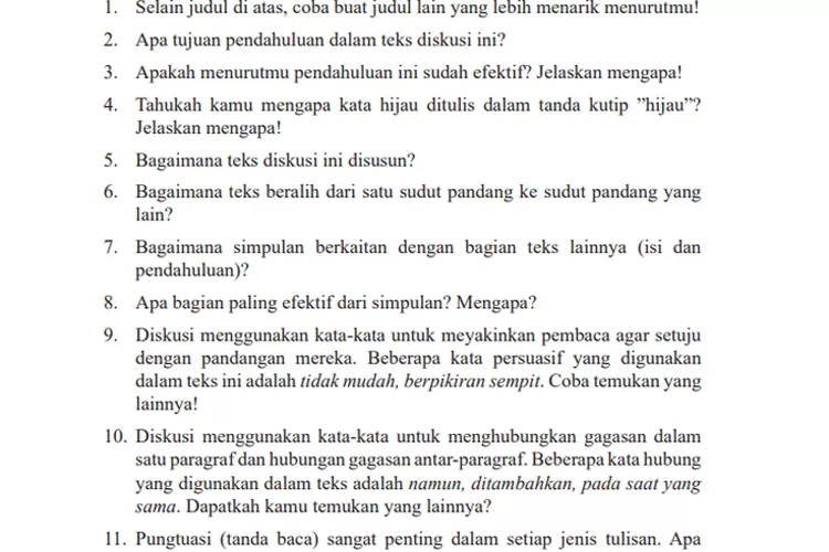 Kunci Jawaban Bahasa Indonesia Kelas 9 SMP Halaman 126 Dan 127 Kegiatan ...