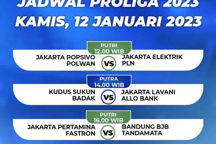 Link Live Streaming Proliga 2023 Dan Jadwal Voli Putra Putri Hari Ini ...