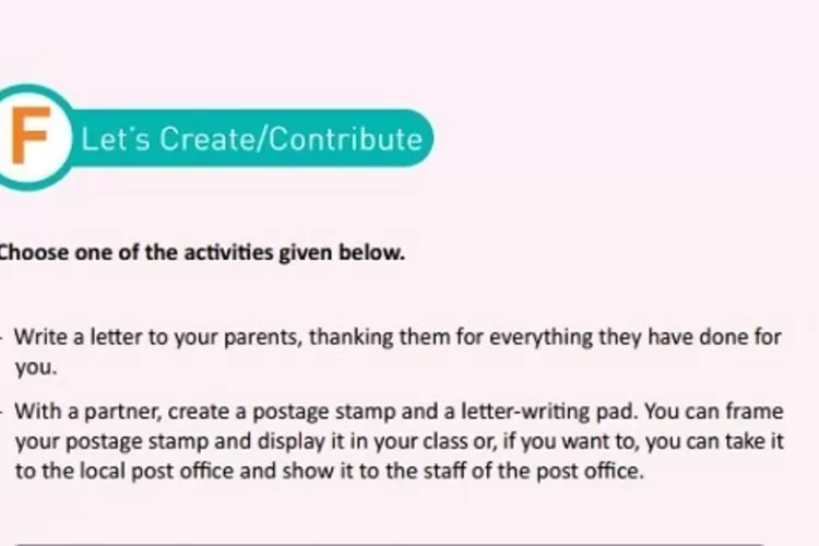 Kunci Jawaban Bahasa Inggris Kelas 11 Halaman 72 Let's Create/Contribute: Write A Letter to Your Parents