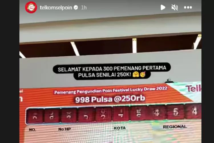 SEKARANG! Pengumuman Pemenang Telkomsel Poin 2023, Cek Daftar Nomor ...