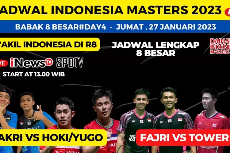 Klik LINK Live Streaming Badminton Indonesia Master 2023 Ayo Tonton dan
