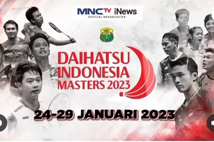  Jadwal serta jam tayang pertandingan Indonesia Masters 2023 babak semifinal siang ini. ( Instagram.com/sport_mnctv)