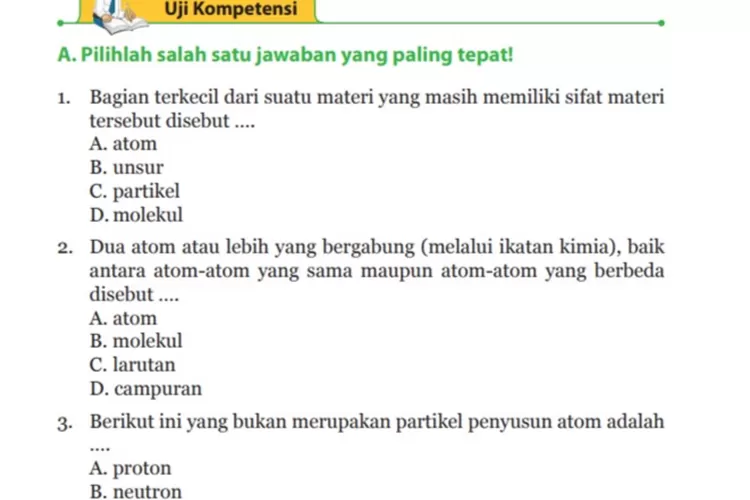 Kunci Jawaban IPA Kelas 9 Semester 2 Pilihan Ganda Uji Kompetensi Bab 8 ...