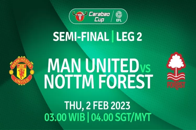 Link Nonton Live Streaming Manchester United vs Nottingham Forest di EFL Cup (Mola TV)