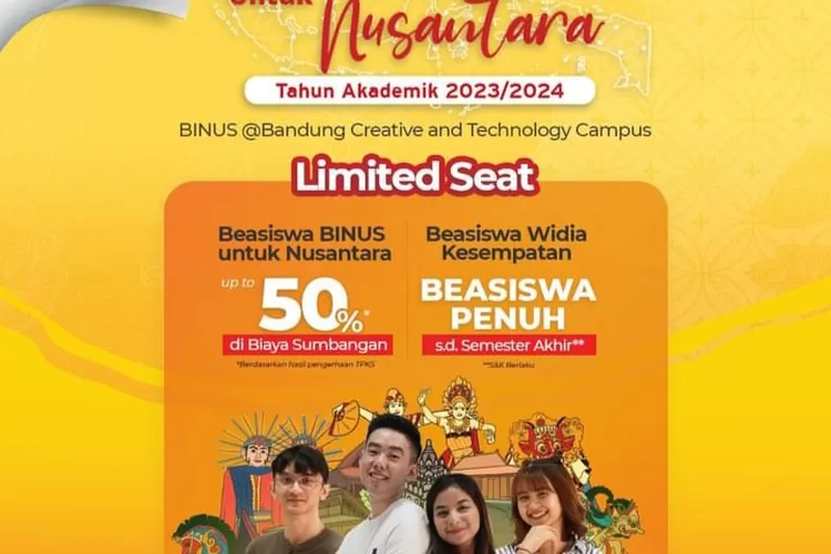 Terbaru! Beasiswa BINUS Dibuka Untuk Nusantara, Penasaran? Cek Sekarang ...