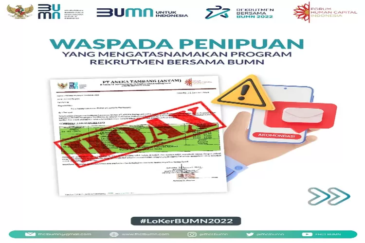 Waspada Penipuan Rekrutmen Bersama BUMN Batch 2, Kenali Bentuknya ...