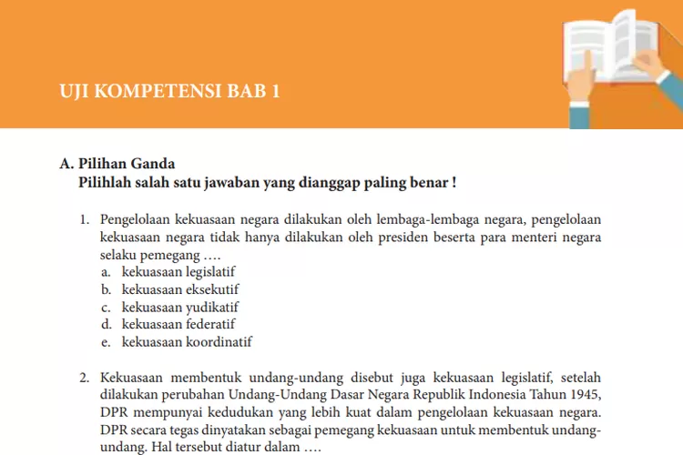 10 Kunci Jawaban PKN Kelas 10 Soal Pilihan Ganda Uji Kompetensi BAB 1 ...