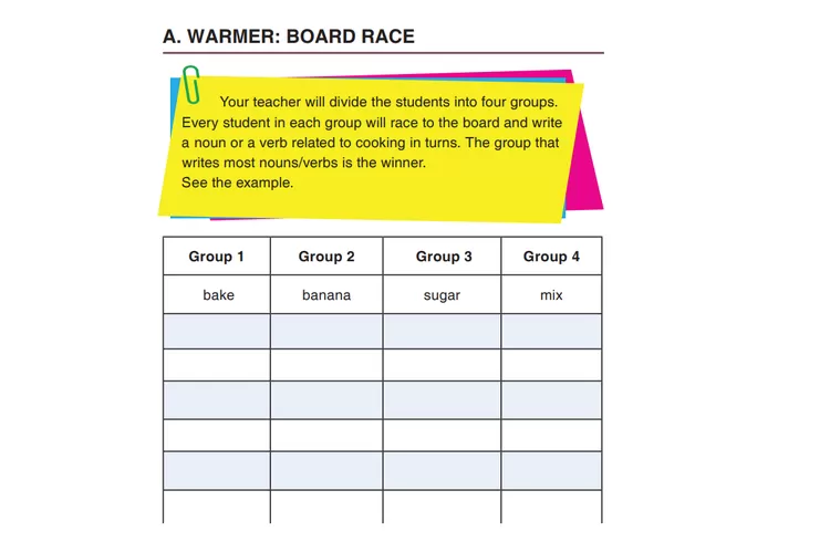 Kunci Jawaban Bahasa Inggris Kelas 12 SMA Halaman 110, Warmer: Wall Race