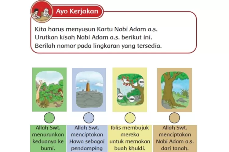 KUNCI Jawaban PAI Kelas 1 SD MI Kurikulum Merdeka Halaman 180 182 Bab ...