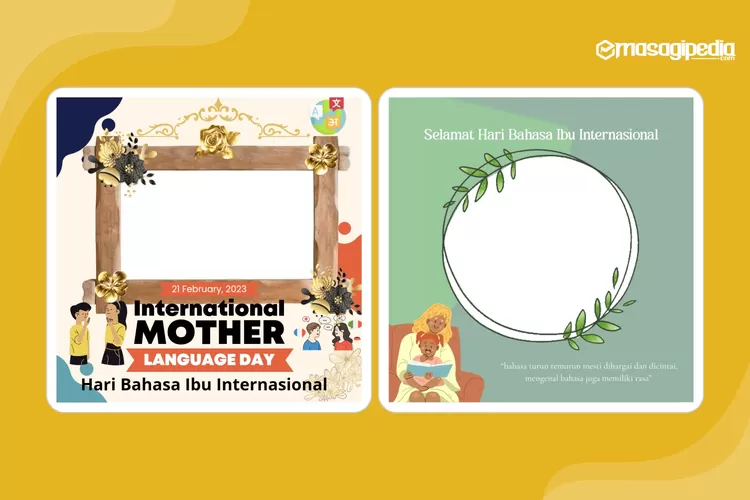 Link Twibbon Hari Bahasa Ibu Internasional Desain Aesthetic