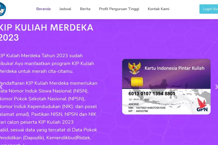 KIP Kuliah Sudah Dibuka Ini Syarat Dan Prosedur Pendaftaran Untuk Tahun ...