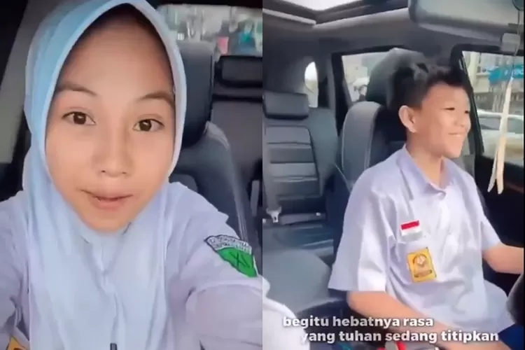 Viral Pasangan Anak SMP Pacaran Sambil Nyetir Mobil, Netizen: Bikin SIM