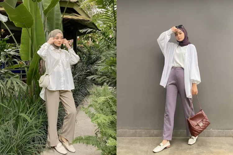 Baju smart 2024 casual hijab