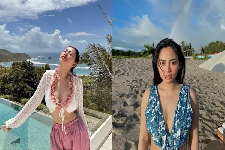 Potret Seksi Rachel Vennya Liburan Di Lombok Pamer Body Goals Berjemur Pakai Bikini Hingga Crop 9030