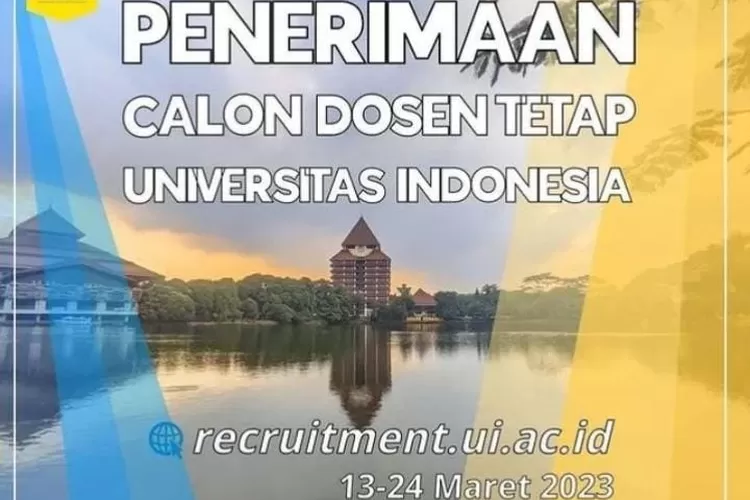 Loker Dosen Non PNS 136 Formasi Di Universitas Indonesia Bulan Maret ...