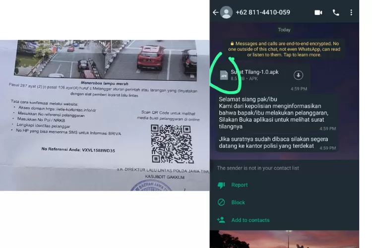 Waspada! Muncul Modus Penipuan Baru Berkedok Surat Tilang Via WhatsApp ...